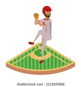 baseball player cartoon