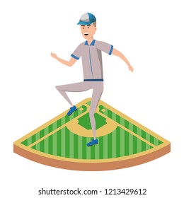 baseball player cartoon