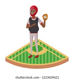 baseball player cartoon