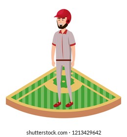 baseball player cartoon