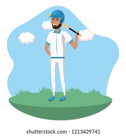 baseball player cartoon