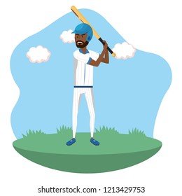 baseball player cartoon