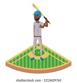 baseball player cartoon
