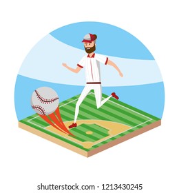baseball player cartoon