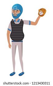 baseball player cartoon