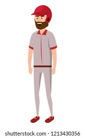 baseball player cartoon