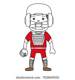 baseball player catcher avatar character