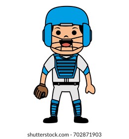 baseball player catcher avatar character