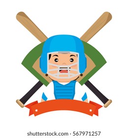 baseball player emblem sport