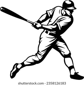 Baseball Player Clipart Icon Vector Image Stock Vector (Royalty Free)  2323921065