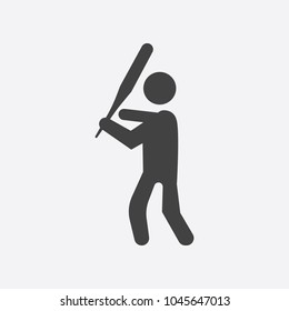 Baseball player icon