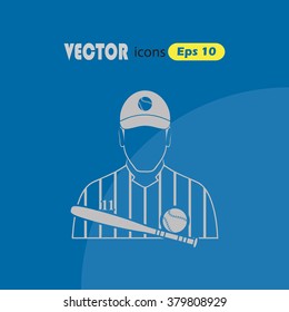 Baseball player icon
