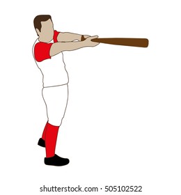 baseball player icon image 