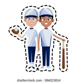 baseball player icon image 