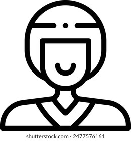 baseball player icon. Thin Linear Style Design Isolated On White Background