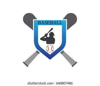 Baseball Player Logo