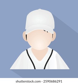 Baseball player on field. vector