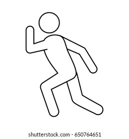 Baseball player pictogram
