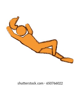 Baseball player pictogram