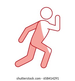 Baseball player pictogram