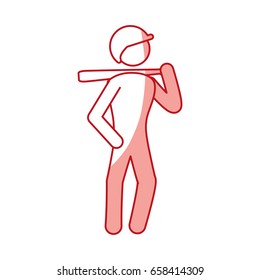Baseball player pictogram