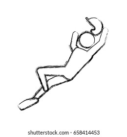 Baseball player pictogram
