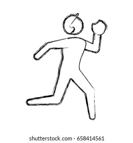 Baseball player pictogram