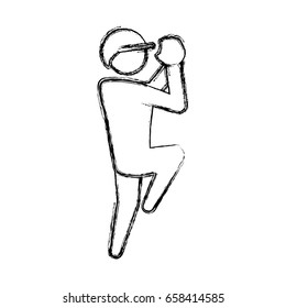 Baseball player pictogram