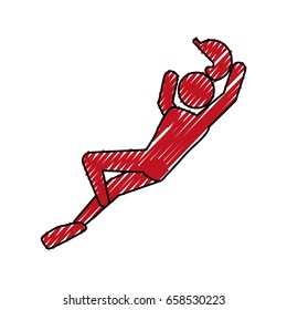 Baseball player pictogram