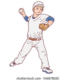 野球 ピッチャー のイラスト素材 画像 ベクター画像 Shutterstock