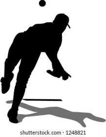 baseball player silhouette