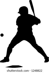 baseball player silhouette