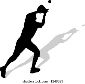 Baseball Player Silhouette