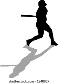 baseball player silhouette