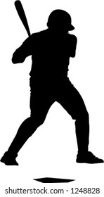 baseball player silhouette