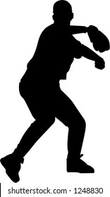 Baseball Player Silhouette