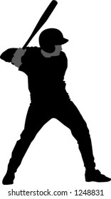 baseball player silhouette