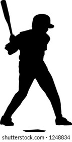 baseball player silhouette