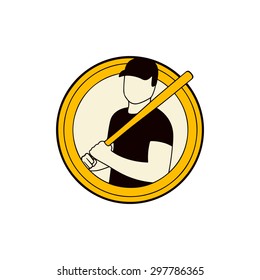 baseball player silhouette