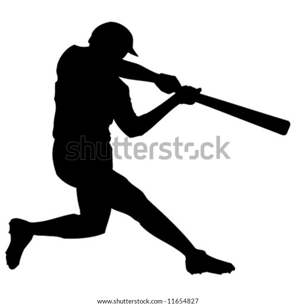 Baseball Player Silhouette Stock Vector (Royalty Free) 11654827 ...