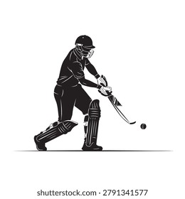 baseball player silhouette holding bat in high contrast