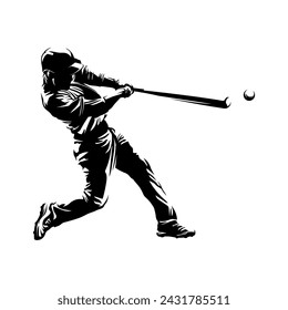 baseball player in silhouette logo