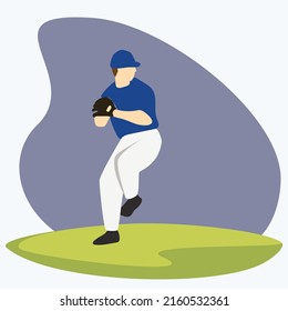 baseball player silhouette throwing ball on field competition match tournament