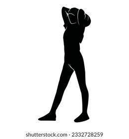 Baseball player silhouette vector, Softball silhouette pose collection