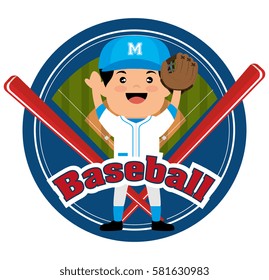 baseball player sport icon