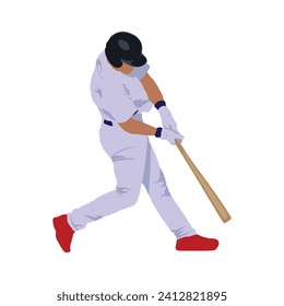 Baseball Player Stylized Posed Vector