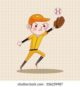 baseball player theme elements