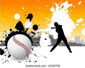 baseball player vector