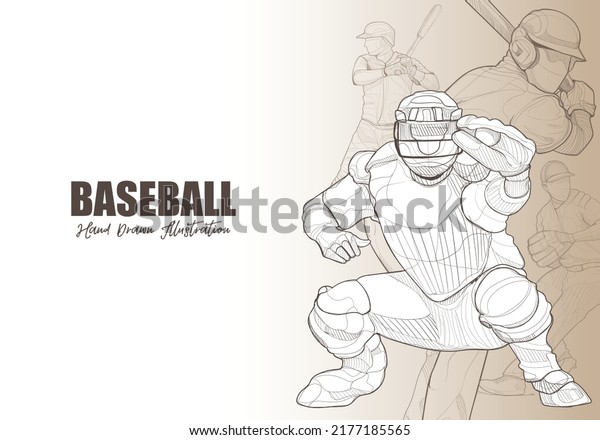 baseball player vector illustration. sport\
background design. baseball\
wallpaper