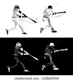  
baseball player vector sketch